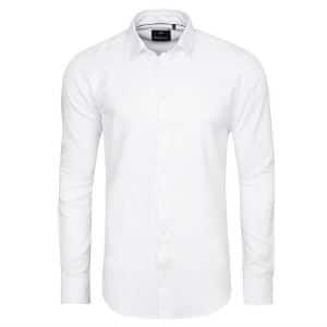biela slim fit košeľa